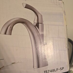 Delta Sandover Brushed Nickel 1-Handle Bathroom Sink Faucet - 15748LF-SP